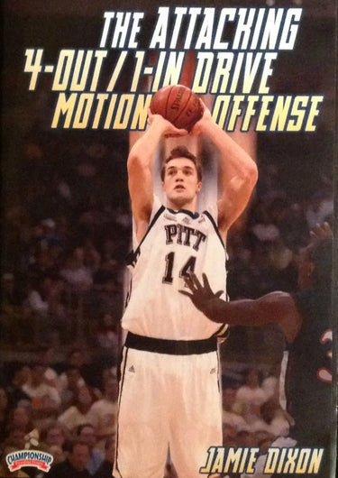 The Attacking 4--out 1--in Drive Motion Offense by Jamie Dixon Instructional Basketball Coaching Video